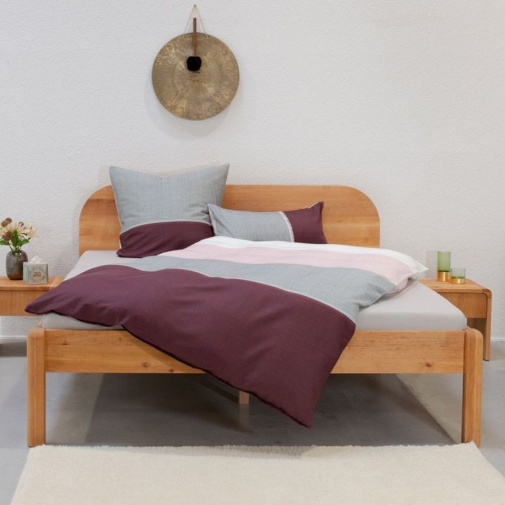Satin-Bettwäsche "Marano" Blockstreifen und Linien