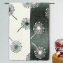 Kuscheldecke mit schönem Pusteblumen-Motiv in grau/natur