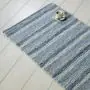 Handgewebter Teppich aus 100 Prozent Schafschurwolle - hier Farbstellung blau