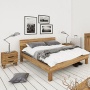Jugendbett aus edlem Massivholz - hier in Wildeiche