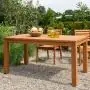 Gartentisch in massiver Optik für schöne Stunden im Freien