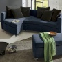 Stoffart Novum und Farbe amur, Kissen in Farbe lanoso