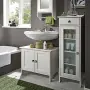Badezimmerschrank mit weißer Oberfläche