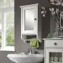 Spiegelschrank mit weiß-lasierter Oberfläche