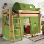 Mittel-Hochbett Pico-Fago - Das bunte Spielparadies aus geölter Buche