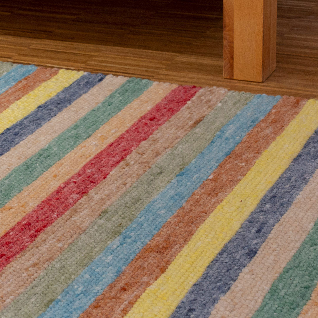 Schurwollteppich "Cordoba" | 60x120 cm | Bio-Material | Handgefertigt | schadstoffgeprüft | Teppiche