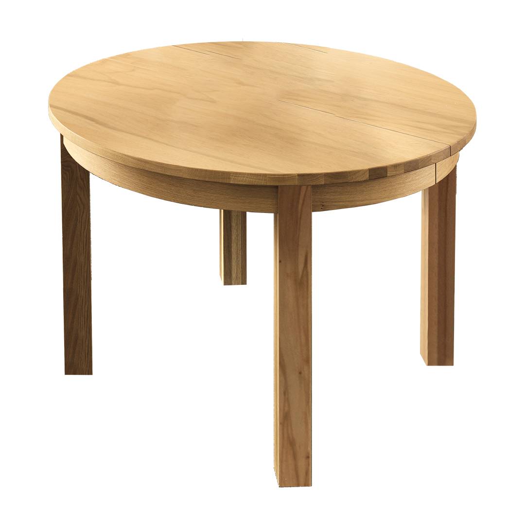 Tisch "Corvo" | 110 cm | Wildeiche | Bio-Material | Handgefertigt | ohne Auszug | schadstoffgeprüft | Esstische