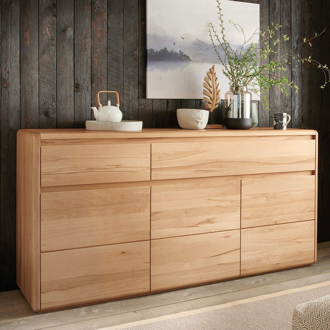 Sideboard "Viadana" | Kernbuche | vegan | Bio-Material | Handgefertigt | Sideboard | schadstoffgeprüft | Sideboards & Highboards