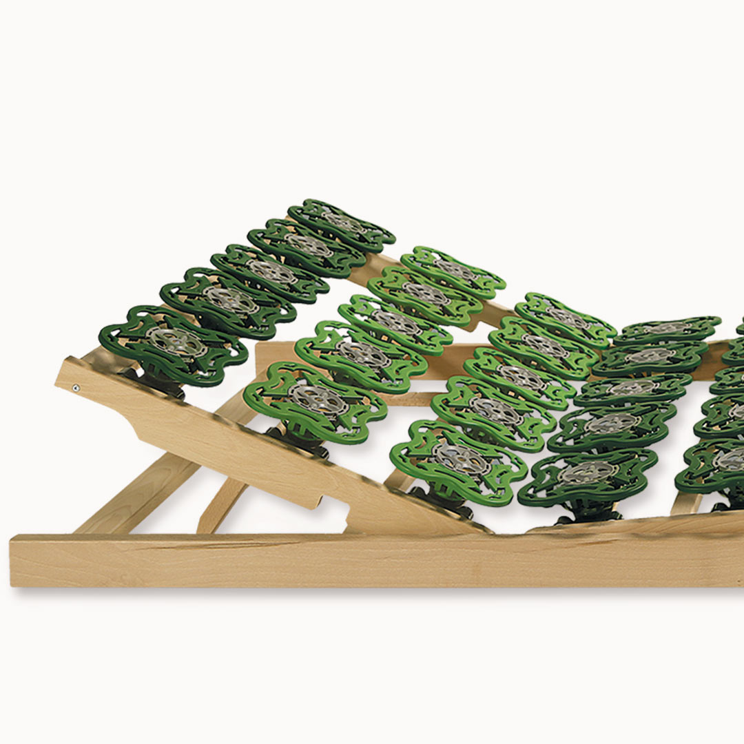 Teller-Lattenrost "Orthovita" | 90x200 cm | vegan | Bio-Material | Handgefertigt | nicht verstellbar | schadstoffgeprüft | Lattenroste