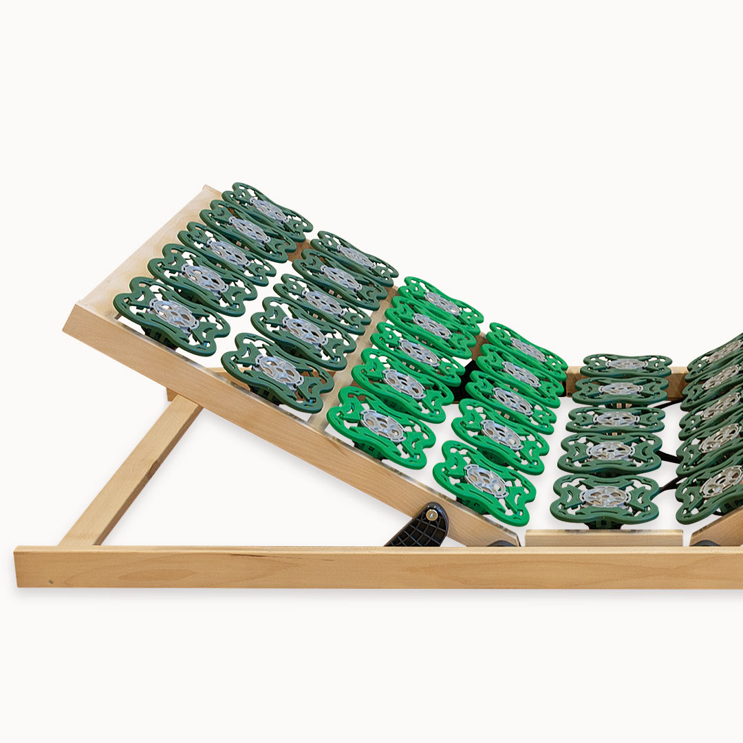 Elektro-Teller-Lattenrost "Orthovita" | 90x200 cm | vegan | Bio-Material | Handgefertigt | schadstoffgeprüft | Lattenroste