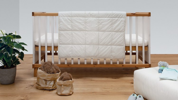 Babybettdecke Cammello mit Kamelflaumhaar