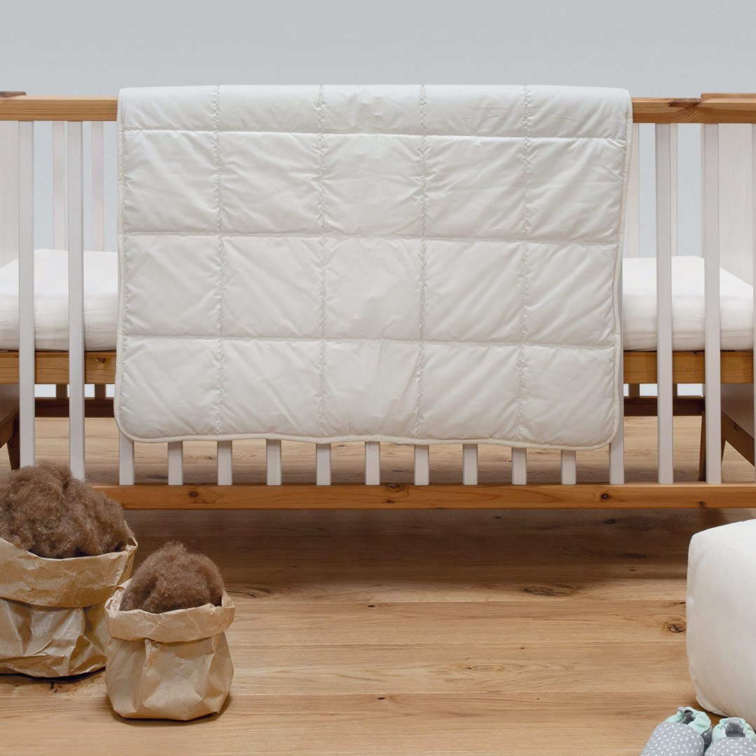 Kamelflaumhaar-Baby-Bettdecke "Cammello" | 80x80 cm | 100% ökologisch