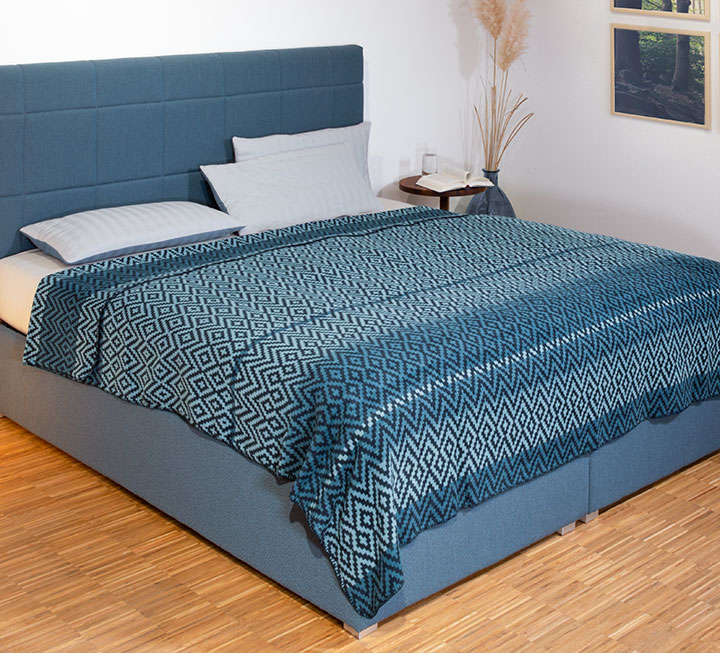 Tagesdecke Toluca, Biobaumwolle, auch für Doppelbetten + Boxspringbetten Tagesdecke Toluca, Biobaumwolle, auch für Doppelbetten + Boxspringbetten