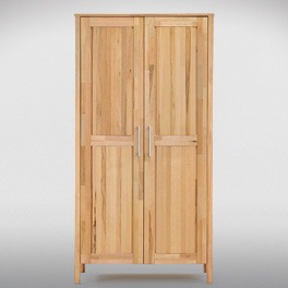 2-türige Ausführung mit klassischen Holztüren