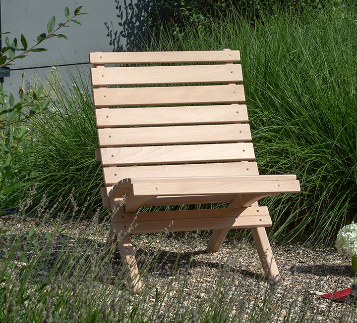 Gartenklappstuhl Tonia, massives Buchenholz, geölt - ohne Bezug Gartenklappstuhl Tonia, massives Buchenholz, geölt - ohne Bezug