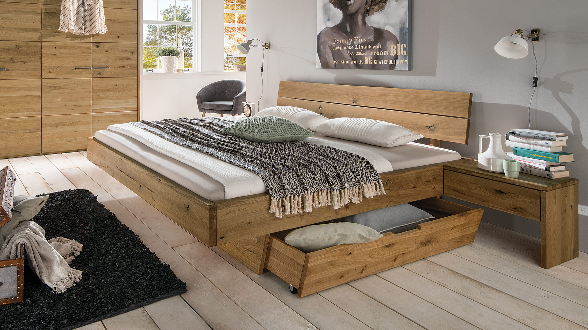 Schubkastenbett "Selva"