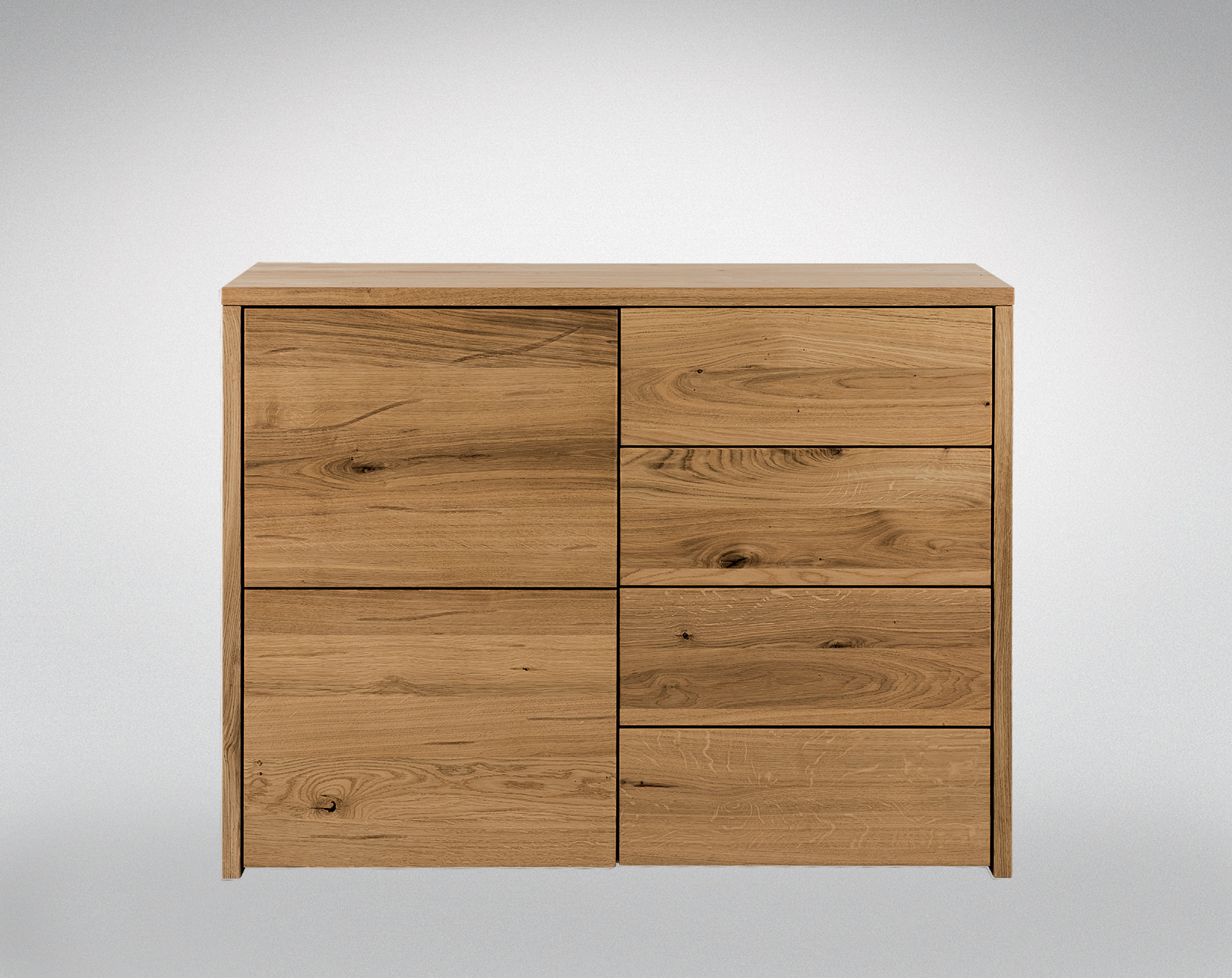 Kommode "Selva" - Massiv Eiche