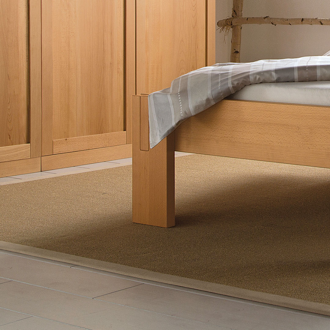 Sisalteppich "Sisalana-uni" | 80x160 cm | natur | Bio-Material | Handgefertigt | schadstoffgeprüft | Teppiche