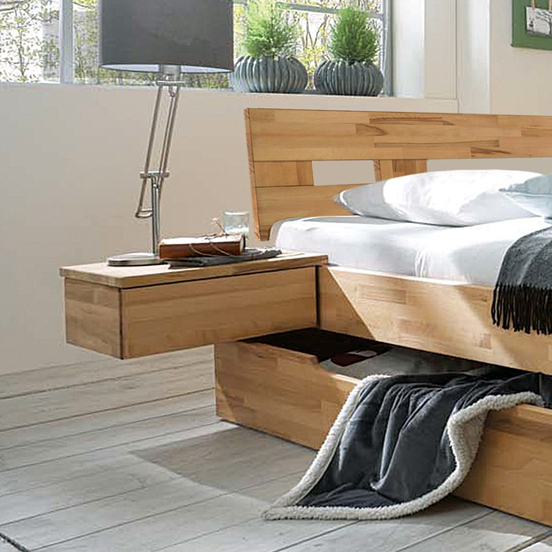 Nachtkonsole "Molara" | H20xB43xT39 cm | Bio-Material | Handgefertigt | Nachtkonsole (2er-Set) | schadstoffgeprüft | Nachttische