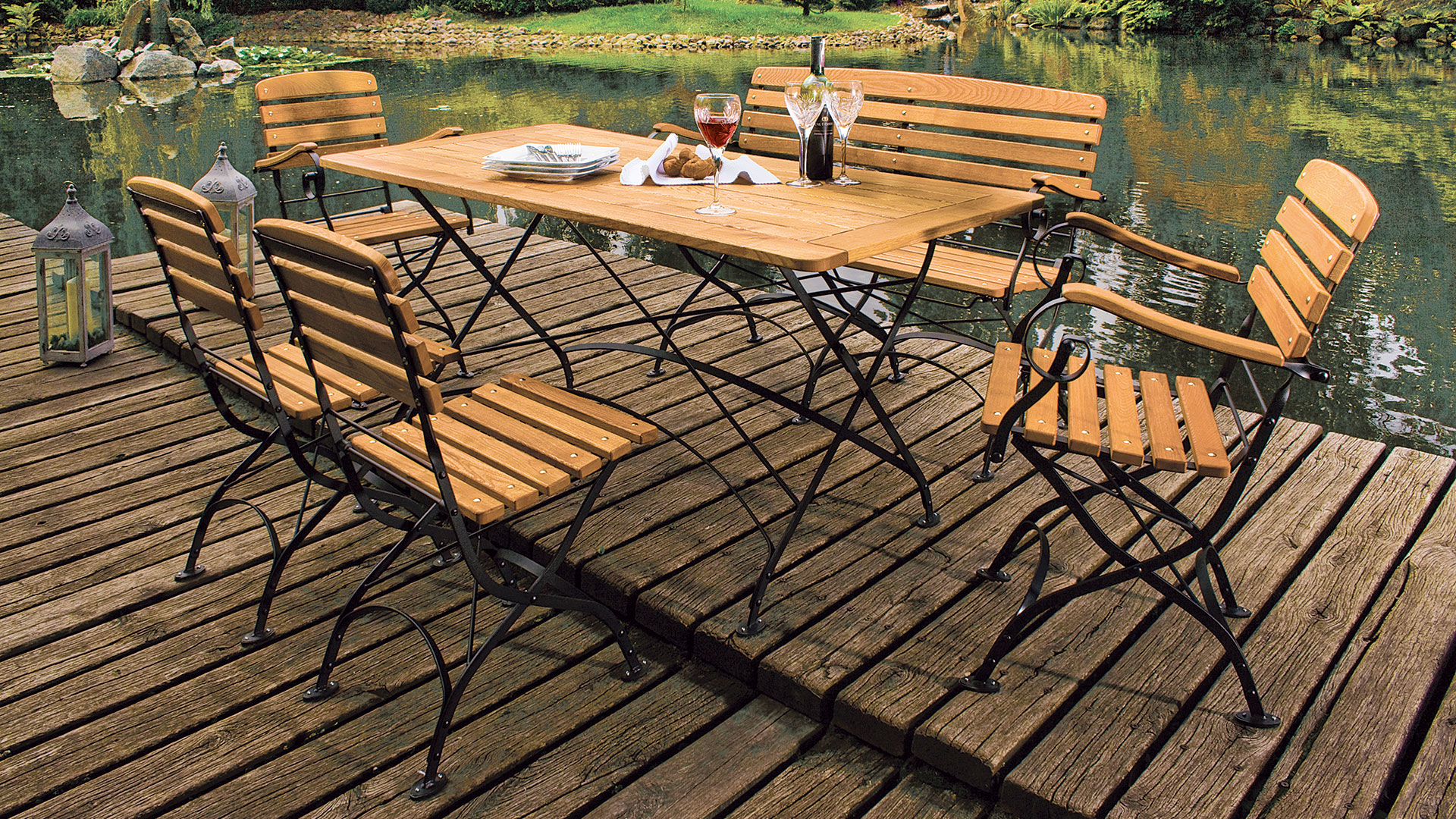 Gartenmöbel-Set "Avio" - massiv Robinie FSC