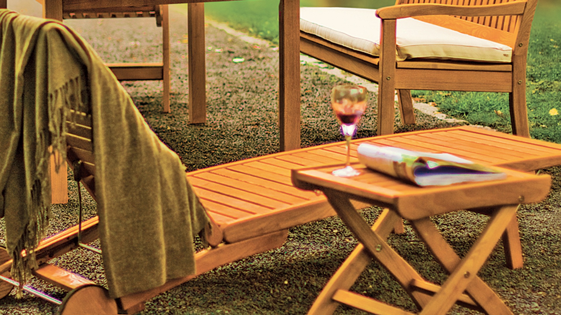 Gartenhocker "Celano" - massiv Robinie FSC