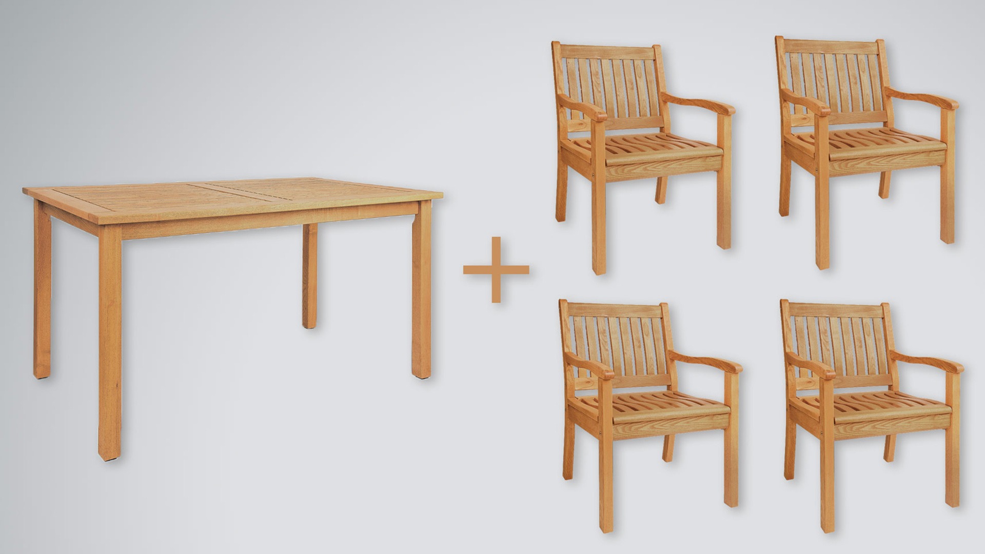 Gartenmöbel-Set "Celano" - massiv Robinie FSC