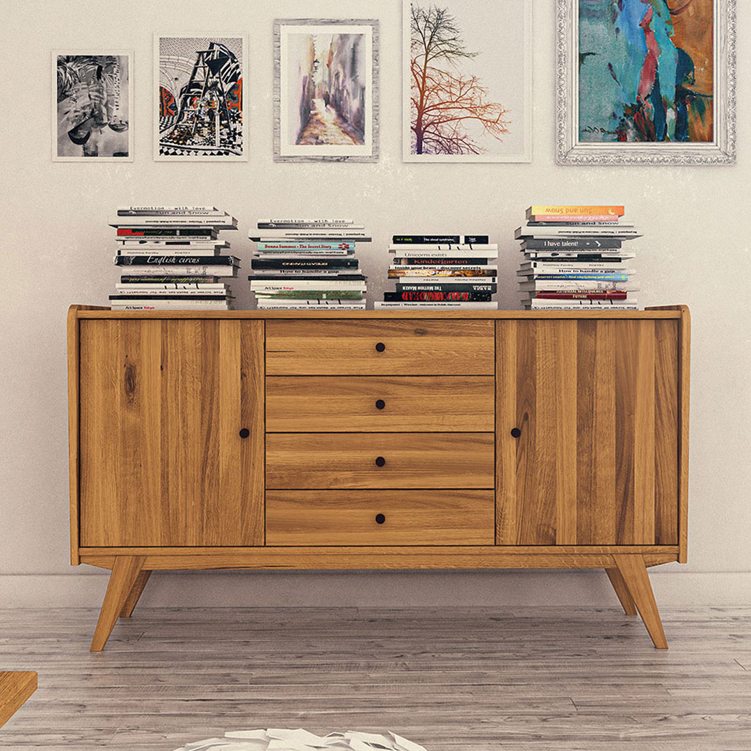 Sideboard "Lasala" | Kernbuche | Bio-Material | Handgefertigt | Variante 01 | schadstoffgeprüft | Sideboards & Highboards
