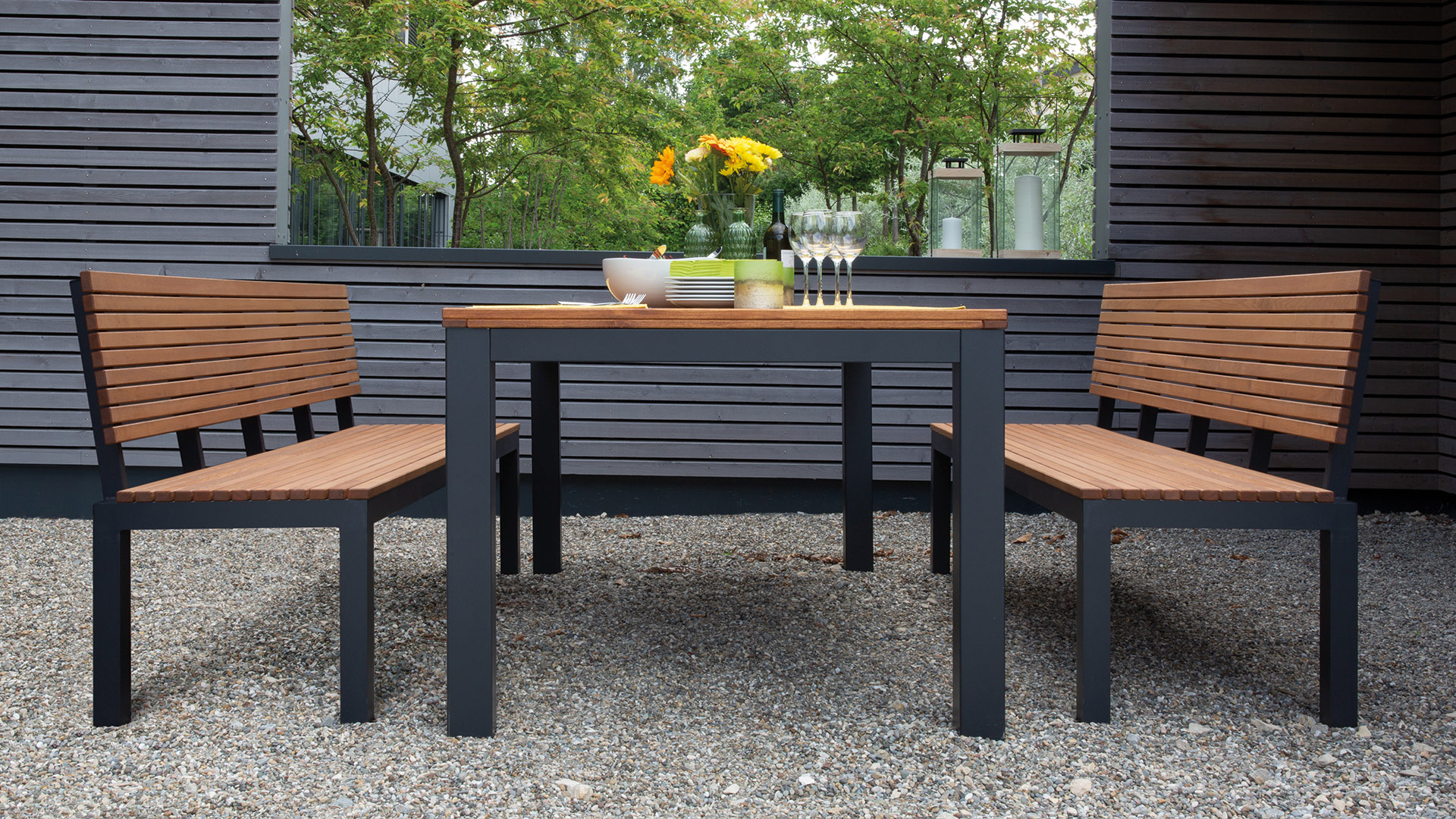 GartenmöbelSet "Verano" massiv Robinie FSC
