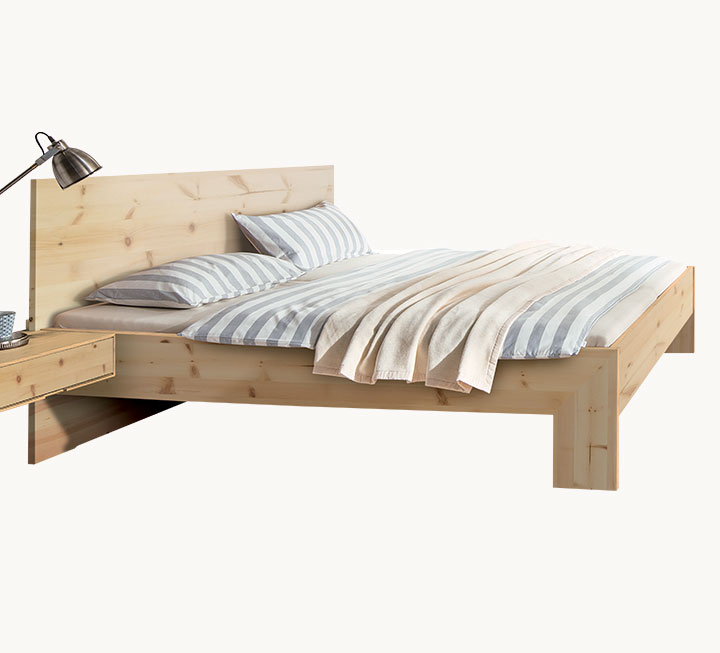 Metallfreies Bett komplett aus Massivholz Metallfreies Bett komplett aus Massivholz