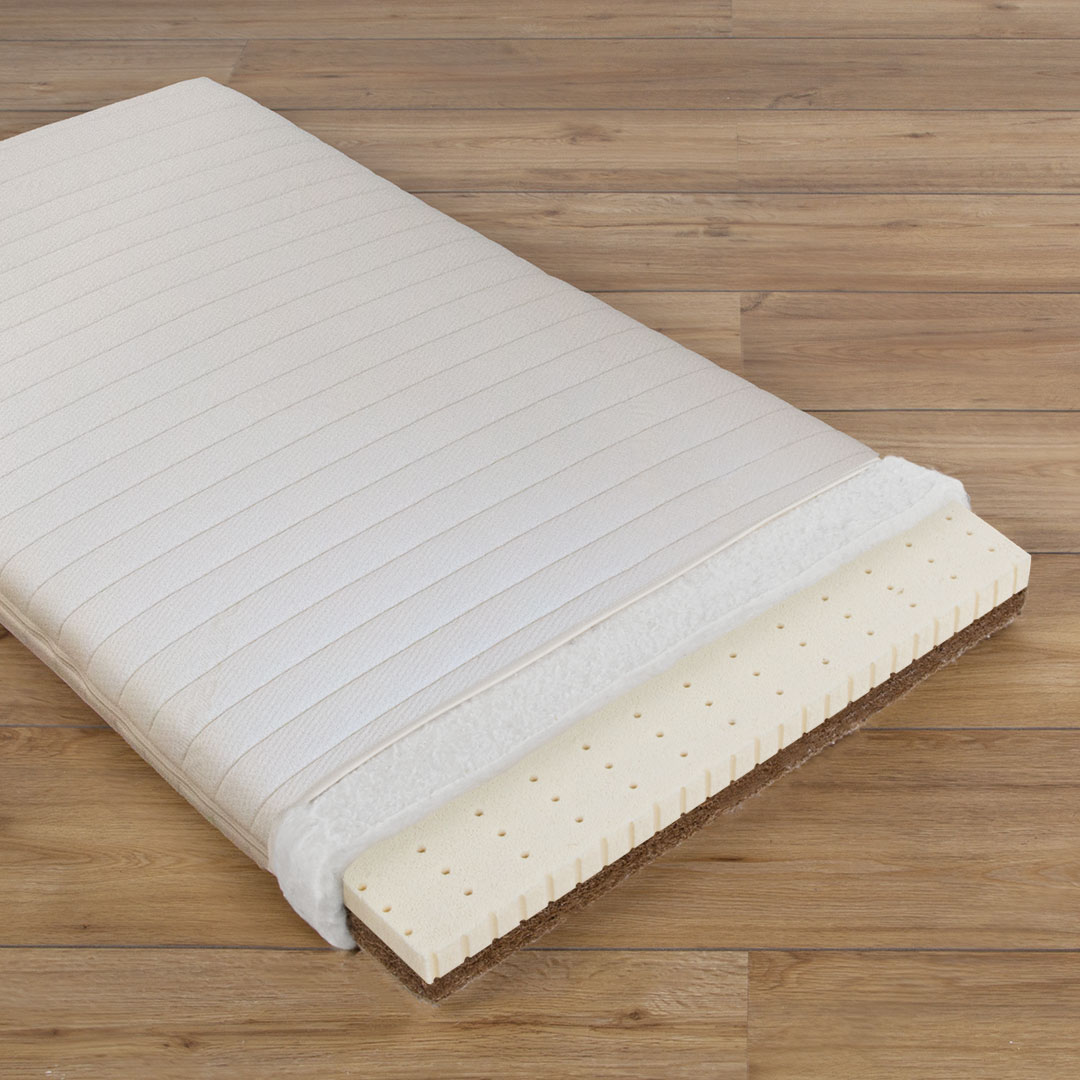 Naturlatex-Kokos-Kindermatratze "Vita-Kiddy" | 60x120 cm | Bio-Material | Handgefertigt | schadstoffgeprüft | Kinder-Matratzen