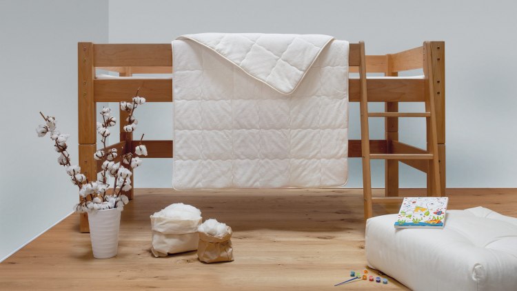 Kinderdecke für Babys und Kinder mit Hausstaub-Allergie