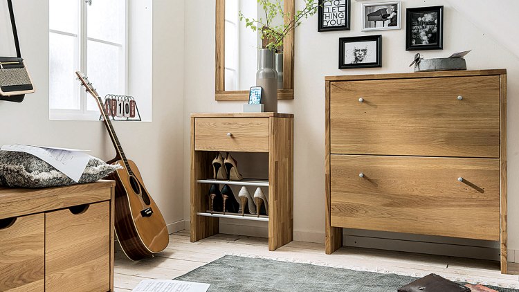 Eleganter Schuhschrank als ideale Ergänzung zu weiteren Möbeln aus dem Programm Tenero