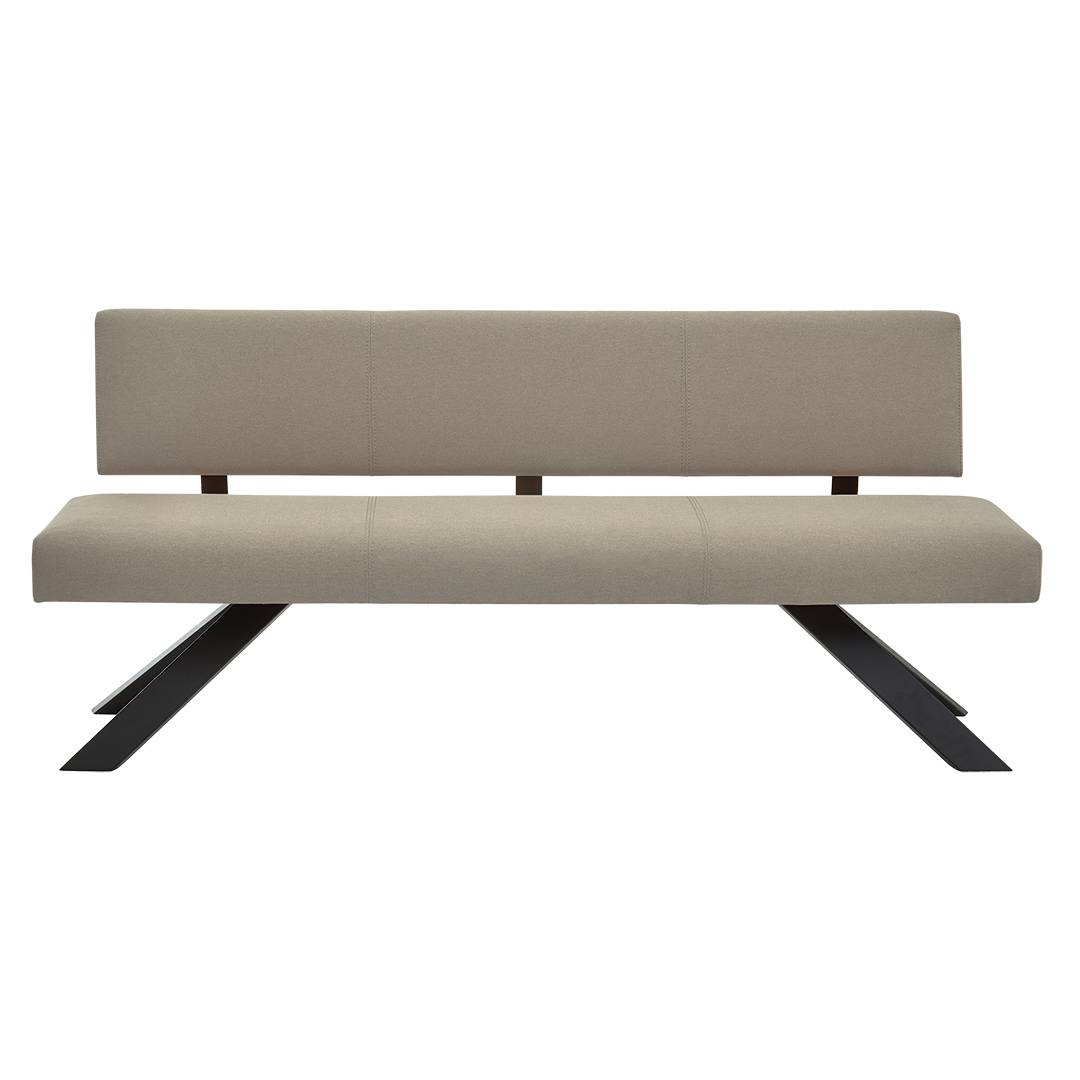 Sitzbank "Aurana" | braun | Bio-Material | Handgefertigt | Bezug Echtleder | schadstoffgeprüft | Sitzbänke