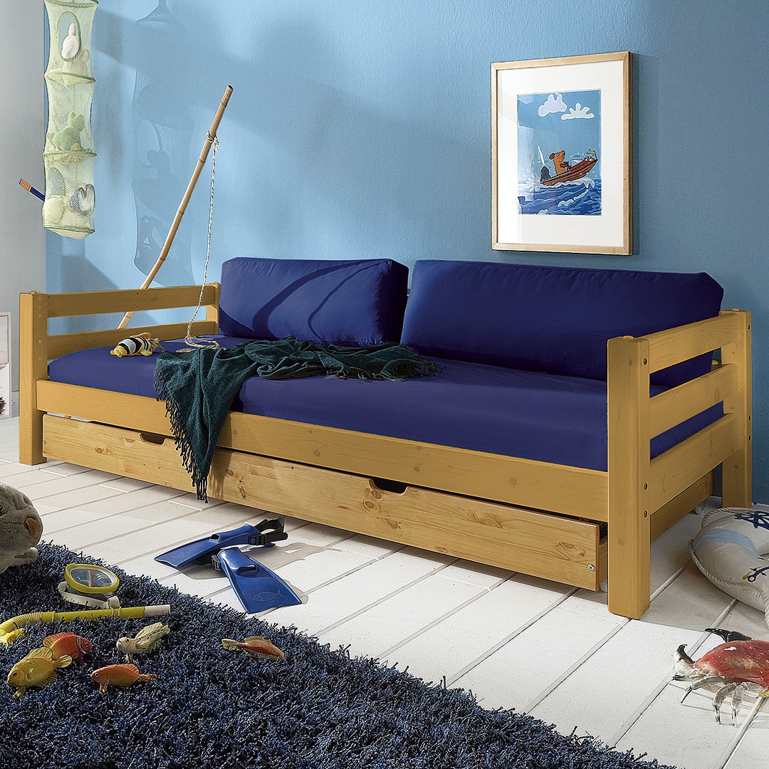 Matratzenbezug für Betten "Kiddy" und "Pico" | 90x200 cm | natur | Bio-Material | Handgefertigt | schadstoffgeprüft | Kinder-Betten