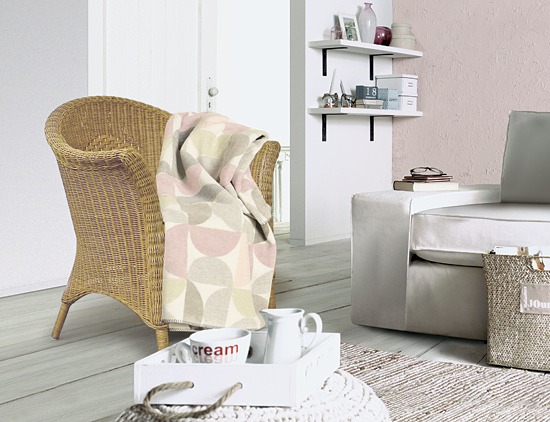 Baumwoll-Plüschdecke "Cotona-Pastello" multicolor | 140/200cm