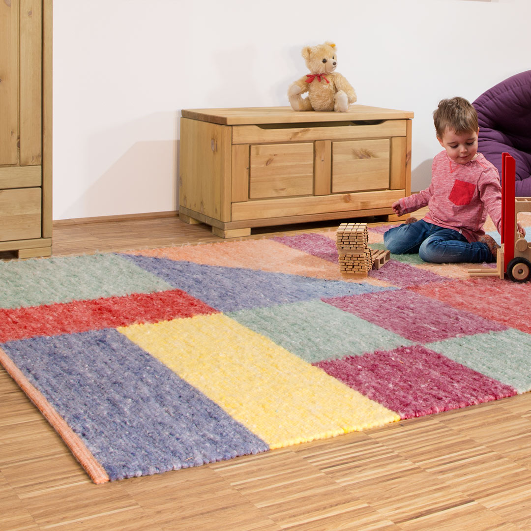 Schurwollteppich "Cerritus" | 70x140 cm | Bio-Material | Handgefertigt | schadstoffgeprüft | Teppiche