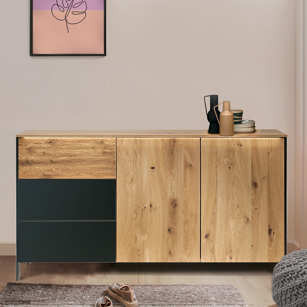 Sideboard "Fira" | Bio-Material | Handgefertigt | mit Beleuchtung | schadstoffgeprüft | Sideboards & Highboards
