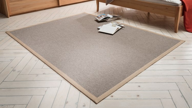 Bicolor-Webteppich - hier in braun-beige