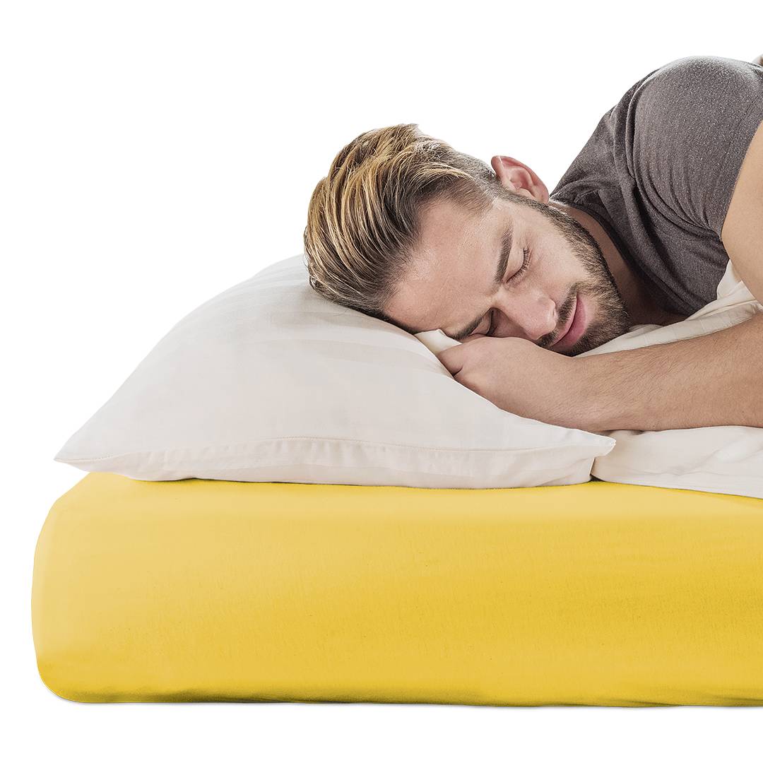 Feinjersey-Spannbetttuch "Natura-Colora" | 90x190 cm - 100x200 cm | beere | Bio-Material | Handgefertigt | schadstoffgeprüft | Bio-Bettwäsche