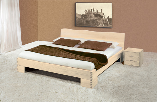 Einzelbett und Doppelbett "Milano 01" - Diverse Oberflächen