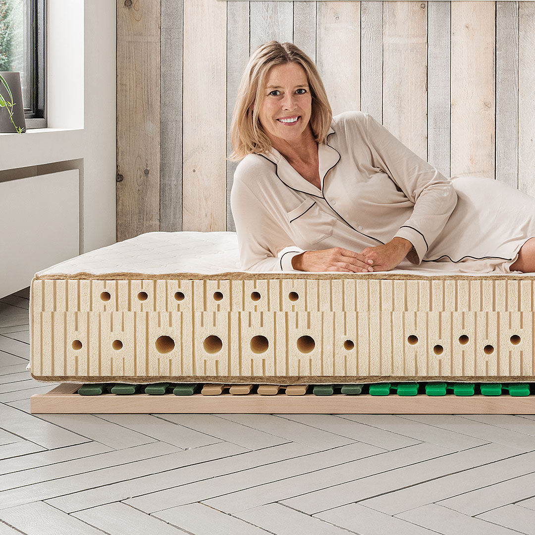Naturlatex-Matratze "Bella-Ortho" | 90x200 cm | soft | Bio-Material | Handgefertigt | schadstoffgeprüft | Matratzen