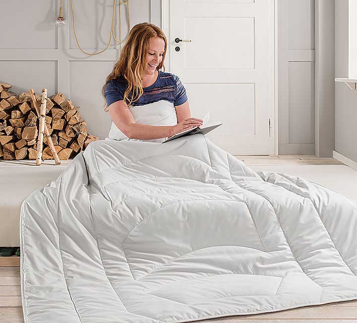 Angenehm leichte Bettdecke für Ihr perfektes, ausgeglichenes Schlafklima