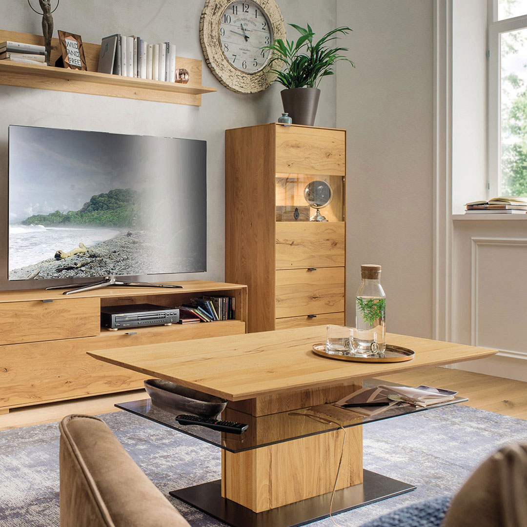 Couchtisch "Senera" | 113x70 cm | Kernbuche | Bio-Material | Handgefertigt | schadstoffgeprüft | Couchtische