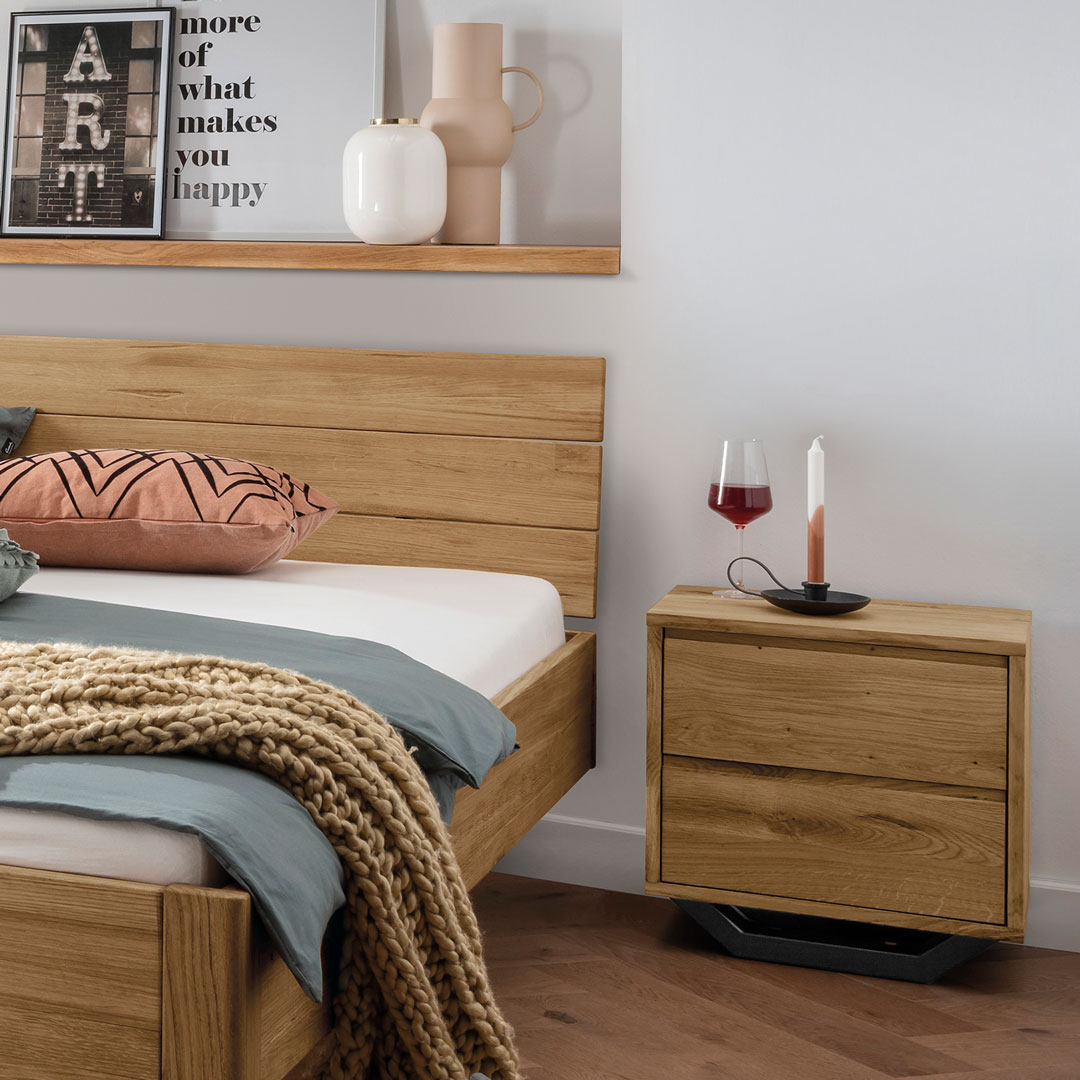 Nachttisch "Novito" | H50xB50xT35 cm | Bio-Material | Handgefertigt | schadstoffgeprüft | Nachttische