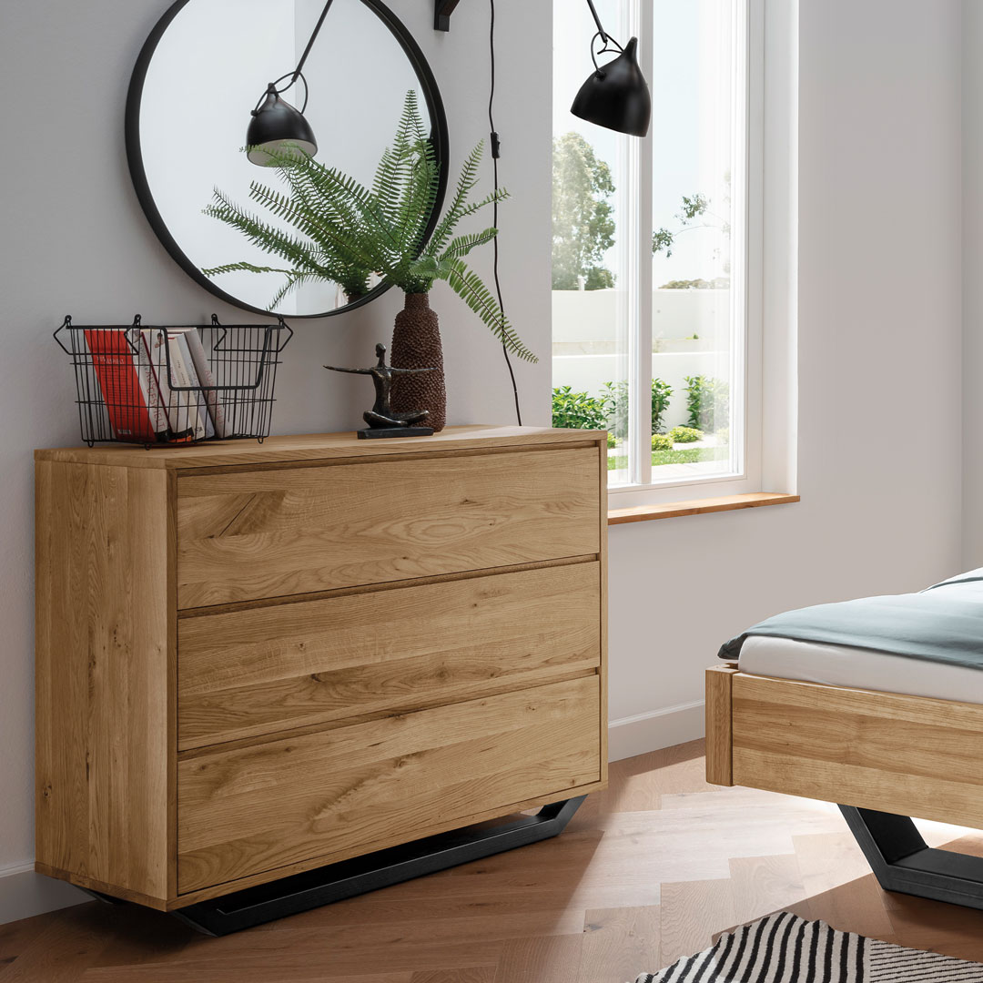 Kommode "Novito" | H88xB105xT45 cm | Bio-Material | Handgefertigt | schadstoffgeprüft | Kommoden