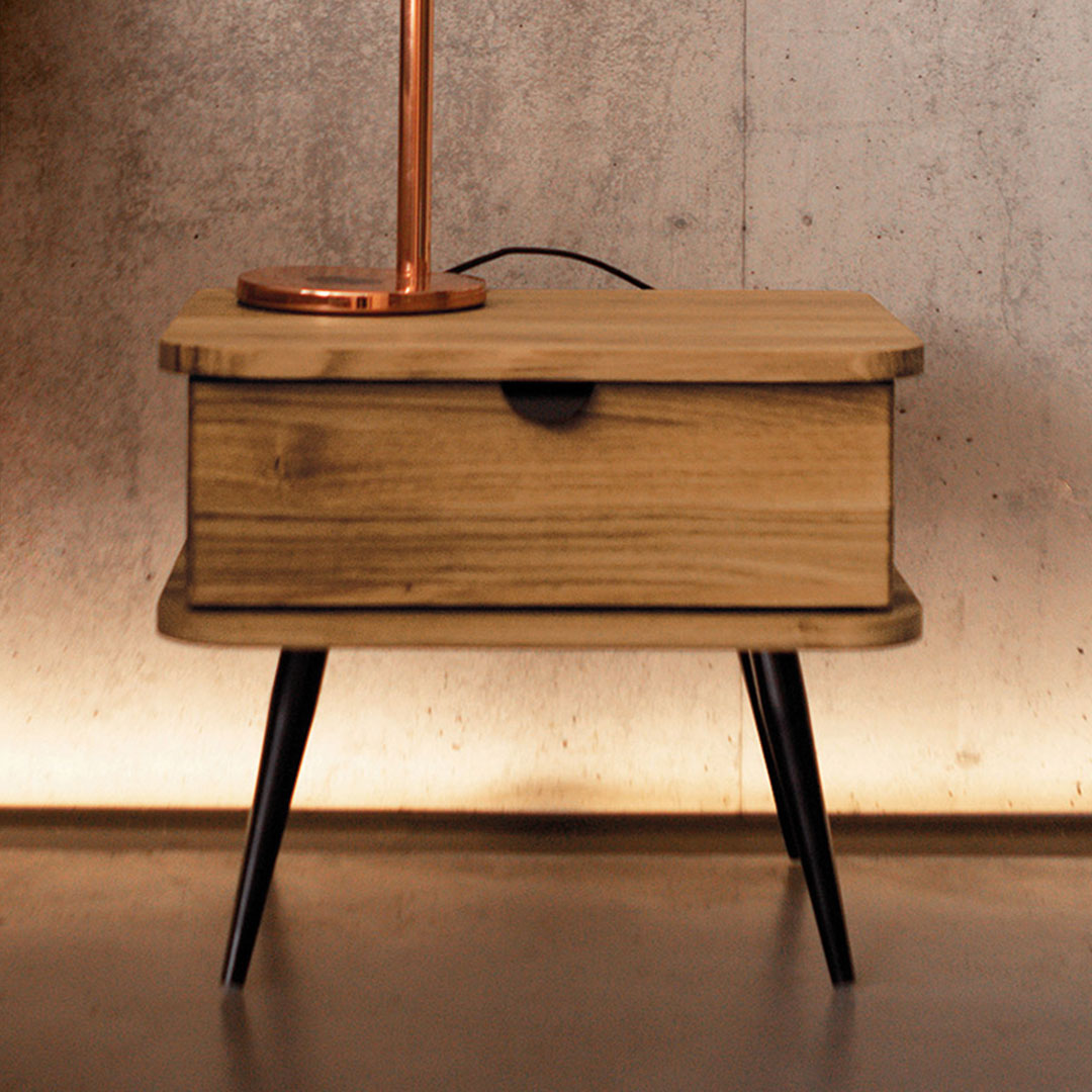 Nachttisch "Ondas" | Kernbuche | Bio-Material | Handgefertigt | Variante 01 | schadstoffgeprüft | Nachttische
