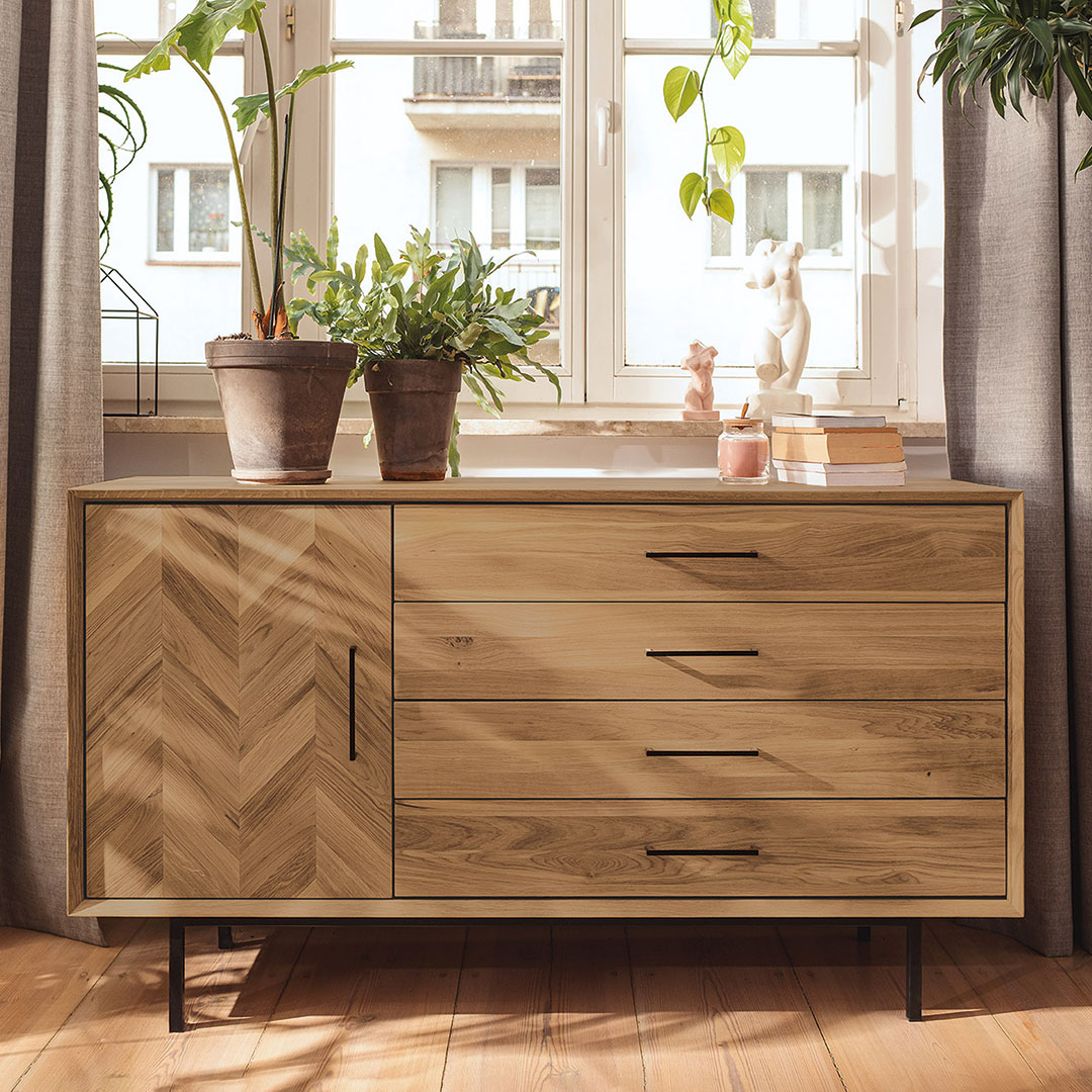 Sideboard "Parquetta" | Kernbuche | Bio-Material | Handgefertigt | Variante 01 | schadstoffgeprüft | Sideboards & Highboards