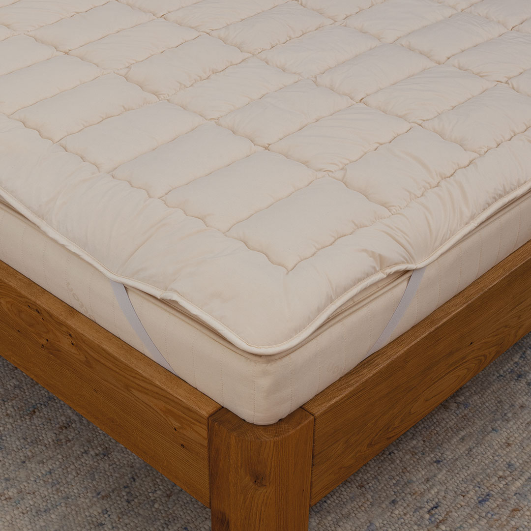 Schafwoll-Unterbett "Lana" | 120x200 cm | Bio-Material | Handgefertigt | schadstoffgeprüft | Unterbetten