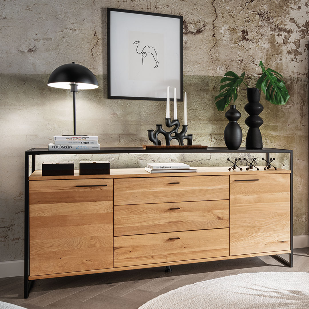 Sideboard "Anora" | Bio-Material | Handgefertigt | ohne Beleuchtung | schadstoffgeprüft | Sideboards & Highboards