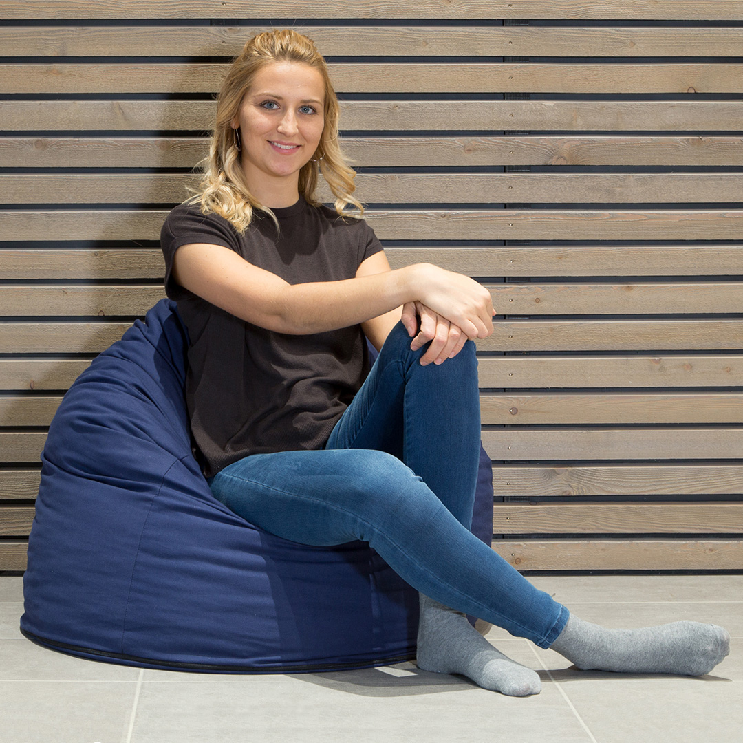 Sitzsack "Mino" | natur | Bio-Material | Handgefertigt | schadstoffgeprüft | Sitzsäcke